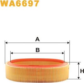 WIX Filters WA6697 - Air Filter, engine autospares.lv