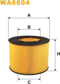 WIX Filters WA6604 - Air Filter, engine autospares.lv