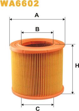 WIX Filters WA6602 - Air Filter, engine autospares.lv