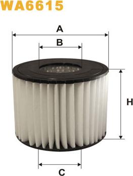 WIX Filters WA6615 - Air Filter, engine autospares.lv