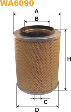WIX Filters WA6090 - Air Filter, engine autospares.lv