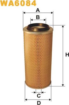 WIX Filters WA6084 - Air Filter, engine autospares.lv