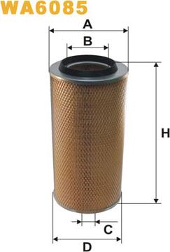 WIX Filters WA6085 - Air Filter, engine autospares.lv