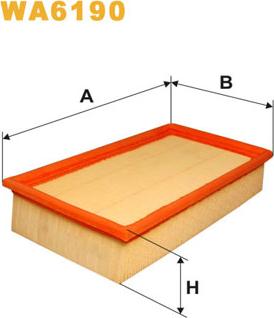 WIX Filters WA6190 - Air Filter, engine autospares.lv