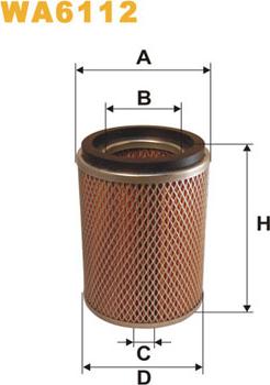 WIX Filters WA6112 - Air Filter, engine autospares.lv