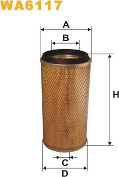 WIX Filters WA6117 - Air Filter, engine autospares.lv