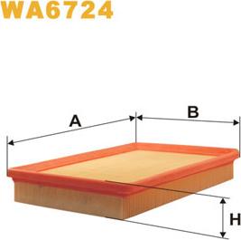 WIX Filters WA6724 - Air Filter, engine autospares.lv