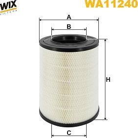 WIX Filters WA11240 - Air Filter, engine autospares.lv