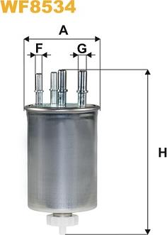 WIX Filters WF8534 - Fuel filter autospares.lv