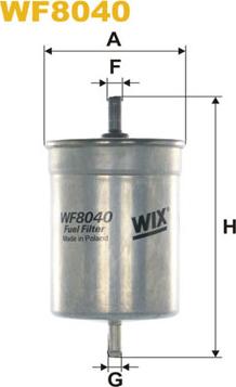 WIX Filters WF8040 - Fuel filter autospares.lv