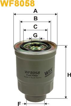 WIX Filters WF8058 - Fuel filter autospares.lv