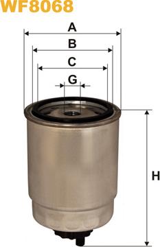 WIX Filters WF8068 - Fuel filter autospares.lv