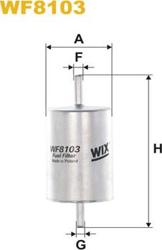 WIX Filters WF8103 - Fuel filter autospares.lv