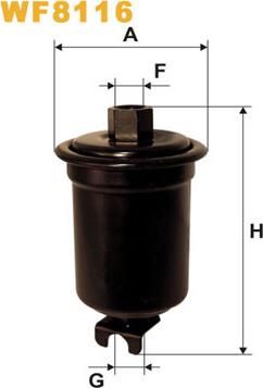 WIX Filters WF8116 - Fuel filter autospares.lv