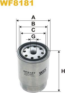 WIX Filters WF8181 - Fuel filter autospares.lv