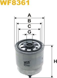 WIX Filters WF8361 - Fuel filter autospares.lv