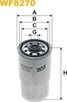 WIX Filters WF8270 - Fuel filter autospares.lv