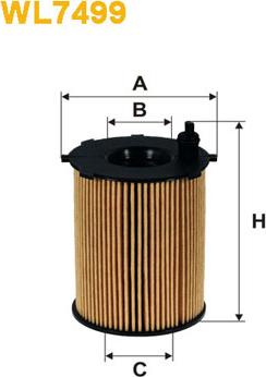 WIX Filters WL7499 - Oil Filter autospares.lv