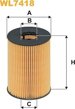 WIX Filters WL7418 - Oil Filter autospares.lv