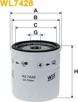 WIX Filters WL7428 - Oil Filter autospares.lv