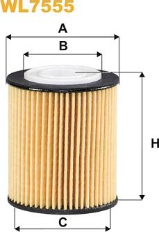 WIX Filters WL7555 - Oil Filter autospares.lv