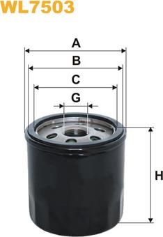 WIX Filters WL7503 - Oil Filter autospares.lv