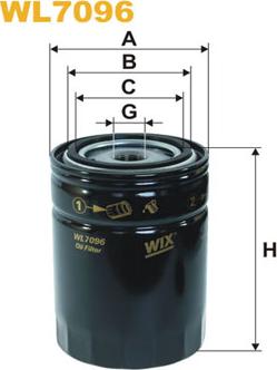 WIX Filters WL7096 - Oil Filter autospares.lv