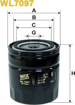 WIX Filters WL7097 - Oil Filter autospares.lv