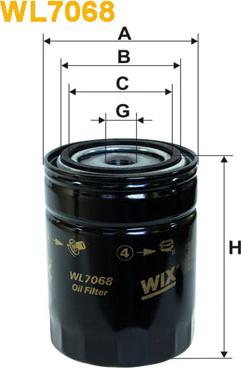 WIX Filters WL7068 - Oil Filter autospares.lv