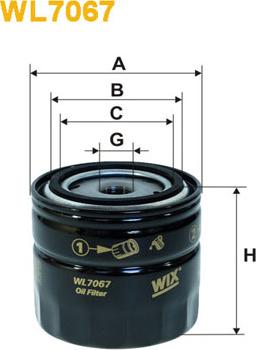 WIX Filters WL7067 - Oil Filter autospares.lv