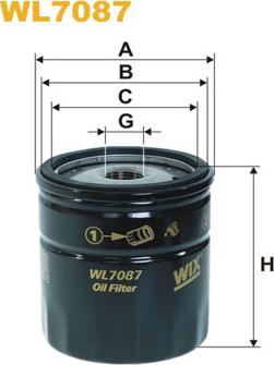 WIX Filters WL7087 - Oil Filter autospares.lv