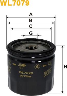 WIX Filters WL7079 - Oil Filter autospares.lv