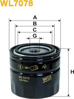 WIX Filters WL7078 - Oil Filter autospares.lv