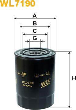 WIX Filters WL7199 - Oil Filter autospares.lv