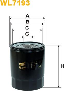 WIX Filters WL7193 - Oil Filter autospares.lv