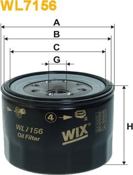 WIX Filters WL7156 - Oil Filter autospares.lv