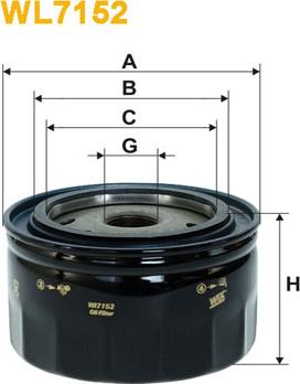 WIX Filters WL7152 - Oil Filter autospares.lv