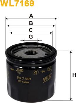 WIX Filters WL7169 - Oil Filter autospares.lv