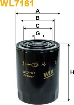 WIX Filters WL7161 - Oil Filter autospares.lv