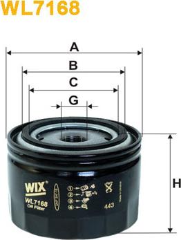 WIX Filters WL7168 - Oil Filter autospares.lv