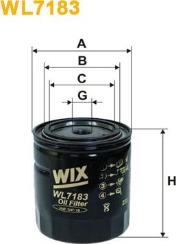 WIX Filters WL7183 - Oil Filter autospares.lv