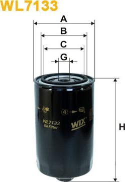 WIX Filters WL7133 - Oil Filter autospares.lv