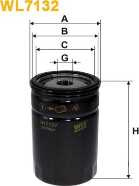 WIX Filters WL7132 - Oil Filter autospares.lv