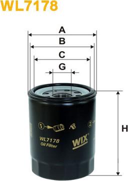 WIX Filters WL7178 - Oil Filter autospares.lv