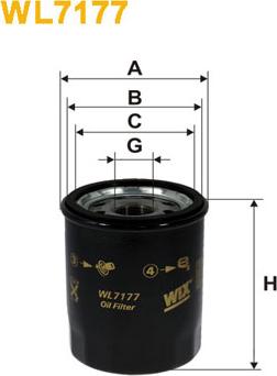 WIX Filters WL7177 - Oil Filter autospares.lv