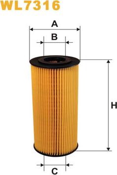 WIX Filters WL7316 - Oil Filter autospares.lv