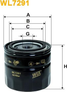 WIX Filters WL7291 - Oil Filter autospares.lv