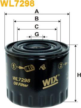 WIX Filters WL7298 - Oil Filter autospares.lv