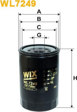 WIX Filters WL7249 - Oil Filter autospares.lv