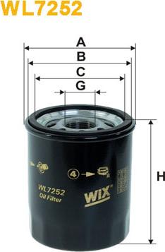 WIX Filters WL7252 - Oil Filter autospares.lv